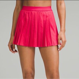 High-Rise Plested Tennis Skirt